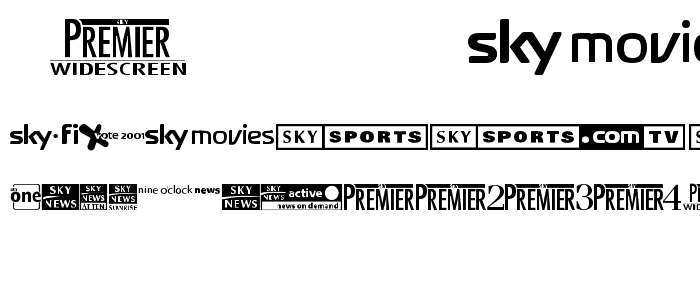 Sky 1998 Channel Logos police